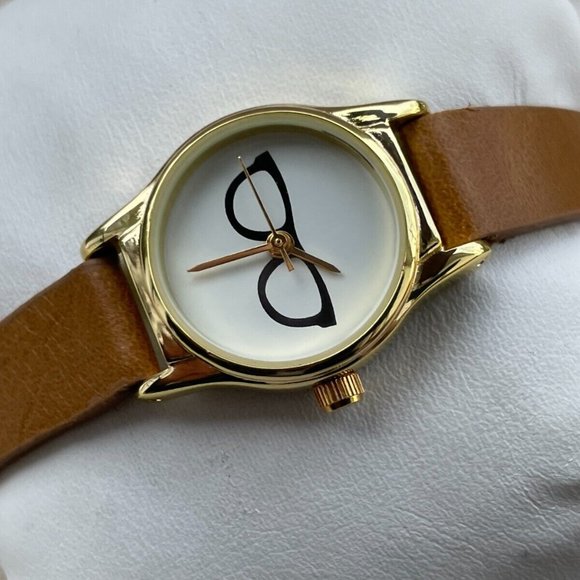 FMD Women Wristwatch Brown Faux Leather band Quartz Analog Watch w/ Box - Picture 4 of 12